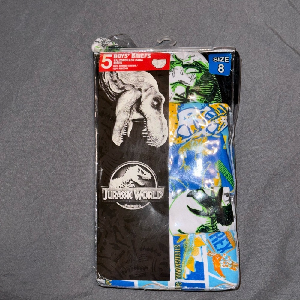 boys jurassic world underwear 5 pack
